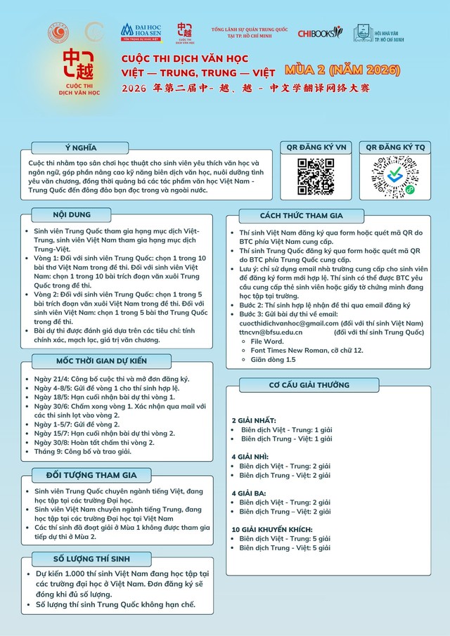 Thơ văn của Tố Hữu, Xuân Diệu, Nguyễn Nhật Ánh... được thi dịch sang tiếng Trung - Ảnh 2.