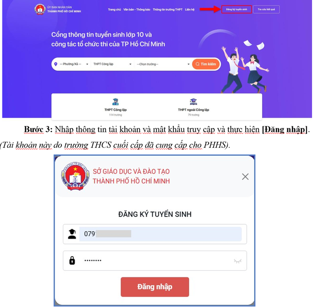 Clip hướng dẫn đăng k&yacute; nguyện vọng lớp 10 của Sở GD-ĐT TP.HCM - Ảnh 2.