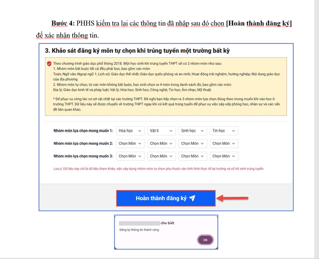 Clip hướng dẫn đăng k&yacute; nguyện vọng lớp 10 của Sở GD-ĐT TP.HCM - Ảnh 8.