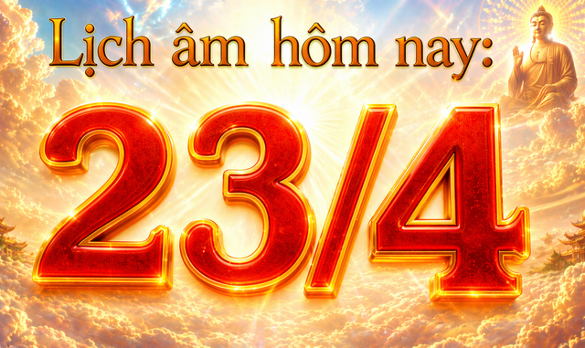 Lịch &acirc;m h&ocirc;m nay: Ng&agrave;y 23.4 được xem l&agrave; ng&agrave;y đẹp, v&igrave; sao? - Ảnh 1.