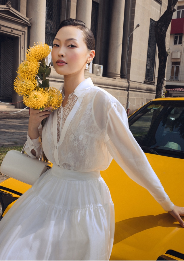 Vẻ đẹp kiêu kỳ từ áo ren, điểm nhấn cho phong cách hiện đại- Ảnh 8.