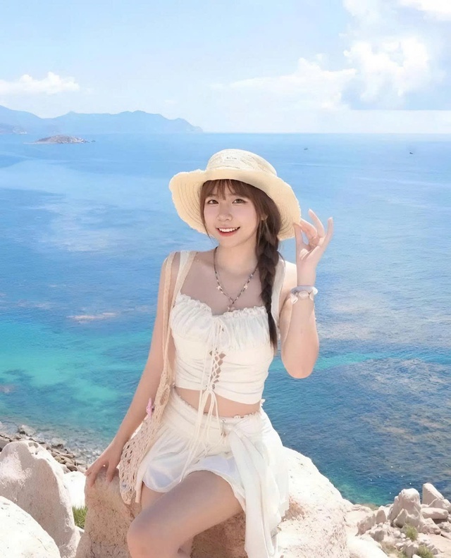 Thời trang đi biển với mũ cói cùng vòng cổ charm cho nàng điệu đà- Ảnh 6.