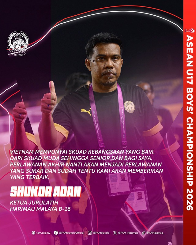 HLV Malaysia hứa &lsquo;đổi b&agrave;i&rsquo; ở chung kết, chuy&ecirc;n gia dự đo&aacute;n kh&oacute; thắng U.17 Việt Nam- Ảnh 1.