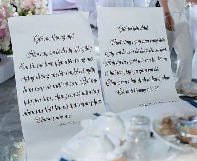 Nghẹn ng&agrave;o đ&aacute;m cưới c&ocirc; d&acirc;u mồ c&ocirc;i: 'Bố mẹ y&ecirc;n t&acirc;m, em b&eacute; đ&atilde; trưởng th&agrave;nh' - Ảnh 1.