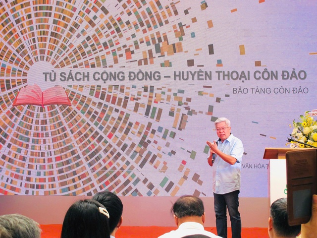 Ph&aacute;t động đợt hiến tặng t&agrave;i liệu, s&aacute;ch v&agrave; ra mắt tủ s&aacute;ch 'Huyền thoại C&ocirc;n Đảo'- Ảnh 2.