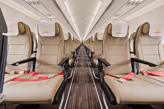 Sun Phuquoc Airways t&aacute;i cấu h&igrave;nh to&agrave;n đội t&agrave;u bay, d&ugrave;ng cả ghế c&ocirc;ng th&aacute;i học - Ảnh 1.