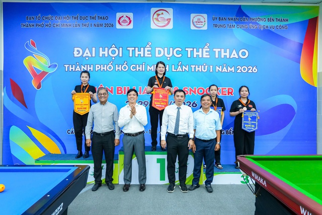 Billiards: X&aacute;c định những nh&agrave; v&ocirc; địch đầu ti&ecirc;n tại Đại hội TDTT TP.HCM 2026- Ảnh 2.