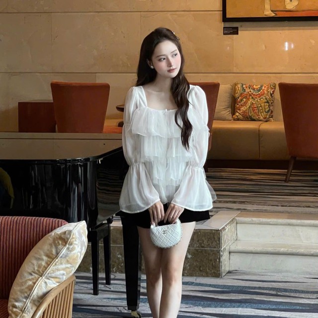 Nhẹ nhàng nhưng vẫn đủ nổi bật cùng áo blouse ngọt ngào- Ảnh 5.