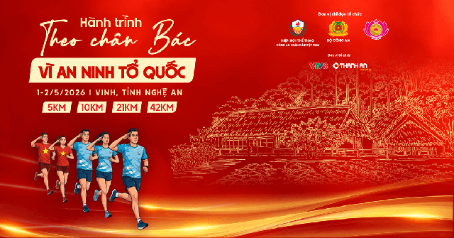 Gần 700 chiến sĩ c&ocirc;ng an c&ugrave;ng h&agrave;ng ngh&igrave;n VĐV tranh t&agrave;i giải chạy &yacute; nghĩa tại Nghệ An- Ảnh 1.