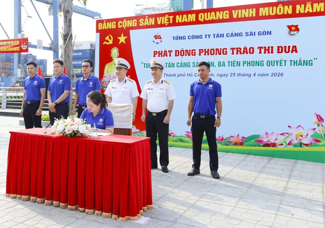 Tuổi trẻ T&acirc;n Cảng S&agrave;i G&ograve;n ph&aacute;t động phong tr&agrave;o '3 ti&ecirc;n phong quyết thắng' - Ảnh 2.