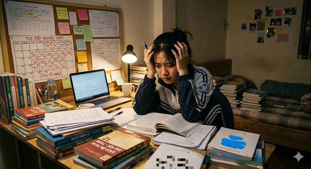 M&ugrave;a thi: Kh&ocirc;ng phải mọi &aacute;p lực đều th&agrave;nh kim cương - Ảnh 1.