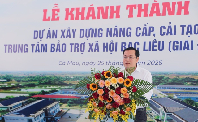 Kh&aacute;nh th&agrave;nh Trung t&acirc;m Bảo trợ x&atilde; hội tỉnh C&agrave; Mau- Ảnh 1.