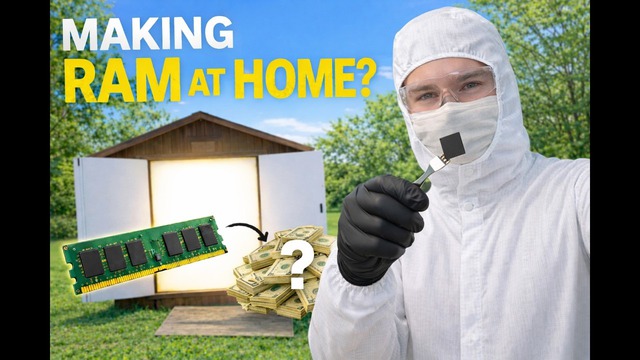 RAM tăng 'phi m&atilde;', YouTuber tự x&acirc;y ph&ograve;ng th&iacute; nghiệm để đ&uacute;c chip nhớ - Ảnh 1.