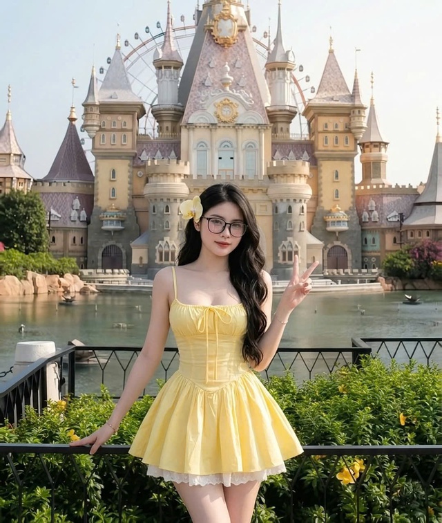 Hóa thành nàng thơ ngọt ngào cùng đầm hai dây dáng xòe- Ảnh 2.