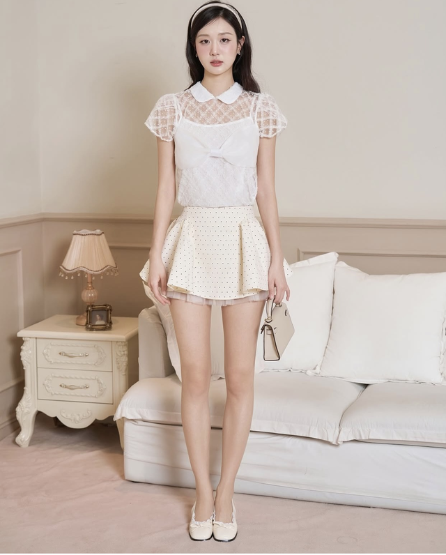 Nhẹ nhàng và bay bổng cùng chân váy xòe ngắn- Ảnh 8.