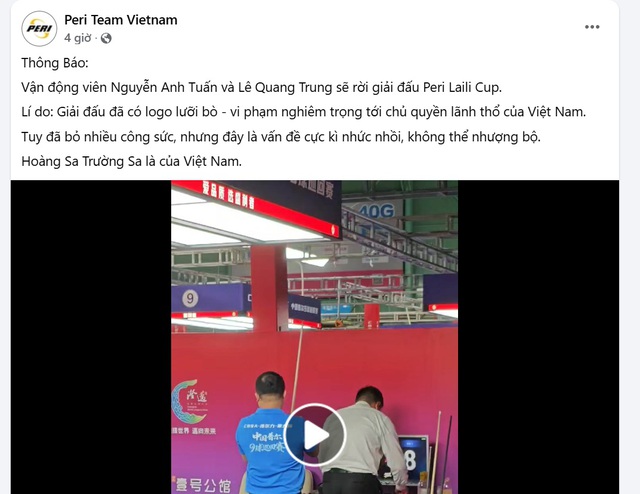 BTC giải Trung Quốc d&ugrave;ng bản đồ c&oacute; &lsquo;đường lưỡi b&ograve;&rsquo;, Peri Team Vietnam l&ecirc;n tiếng: Đ&acirc;y l&agrave; vấn đề nhức nhối- Ảnh 1.