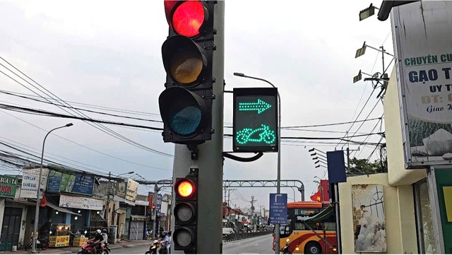  Tài xế phanh cháy đường vì biển báo bị che khuất - Ảnh 2.