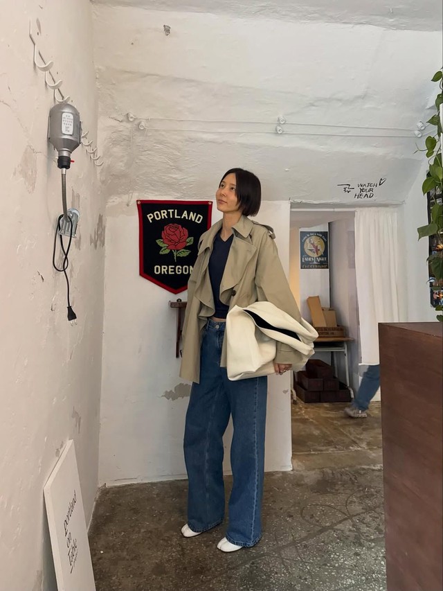 Thoải mái nhưng vẫn thời thượng với quần denim dáng rộng  - Ảnh 3.