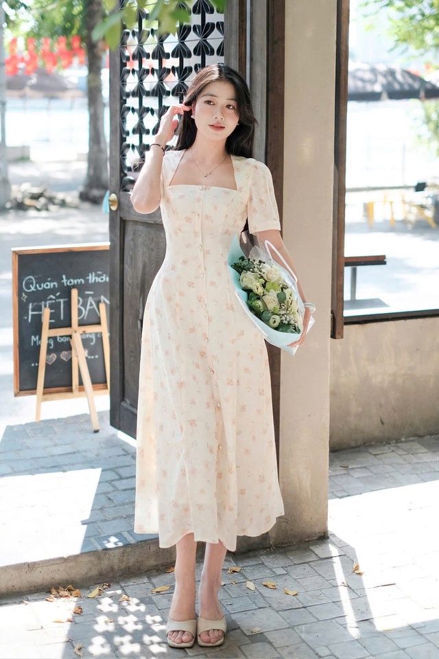 Diện váy hoa sao cho xinh mà không bị 'sến'? - Ảnh 3.