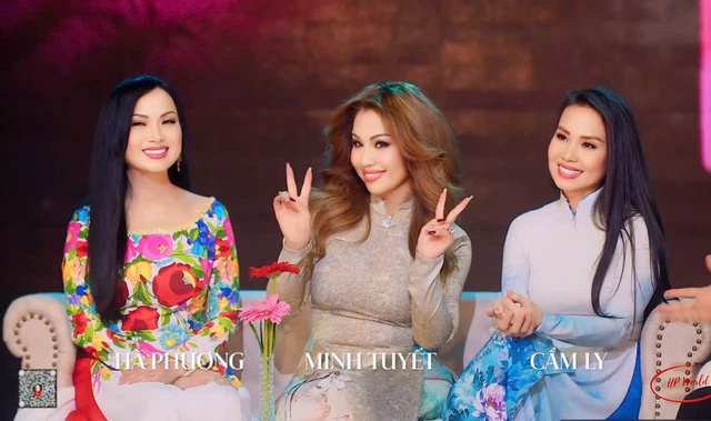 Gia đình Hà Phương, Cẩm Ly, Minh Tuyết xuất hiện trên đài truyền hình Mỹ - Ảnh 1.