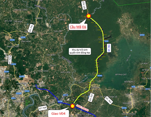 Đường kết nối B&igrave;nh Phước cũ với Đồng Nai cũ sẽ c&oacute; 8 xe  - Ảnh 1.