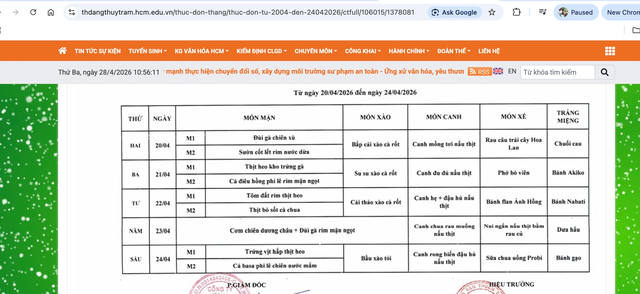Nhiều học sinh, bảo mẫu Trường tiểu học Đặng Th&ugrave;y Tr&acirc;m, TP.HCM nghi ngộ độc thực phẩm- Ảnh 3.