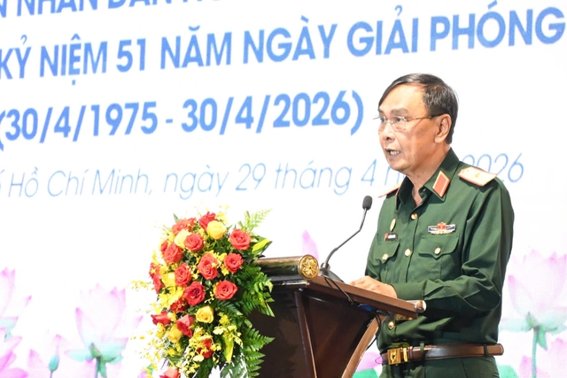 TP.HCM gặp tướng lĩnh, nh&acirc;n chứng lịch sử dịp kỷ niệm 51 năm đất nước thống nhất- Ảnh 1.