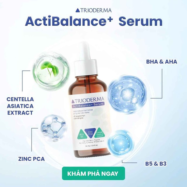 Review serum Trioderma ActiBalance+ Serum có kiểm soát nhờn giúp sạch mụn, ngừa thâm sau 1 tuần? - Ảnh 6.