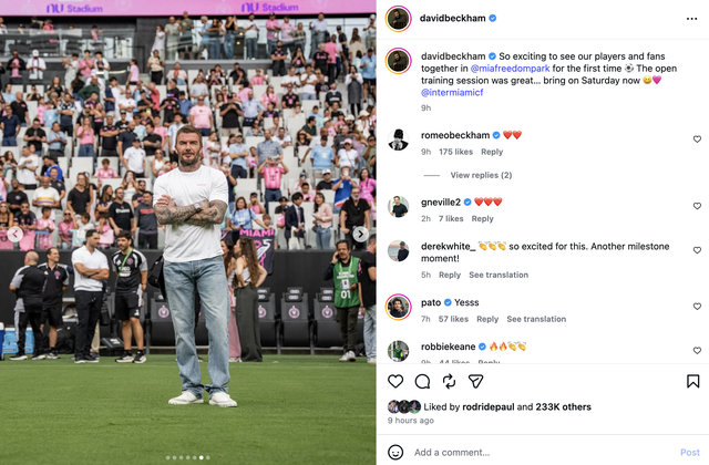 David Beckham v&agrave; Messi ra mắt s&acirc;n mới của Inter Miami, giấc mơ 12 năm th&agrave;nh hiện thực- Ảnh 1.