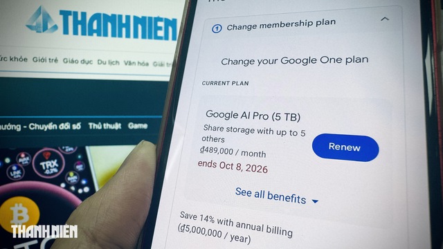 Google tặng miễn ph&iacute; 3 TB lưu trữ cho người d&ugrave;ng g&oacute;i AI Pro - Ảnh 1.