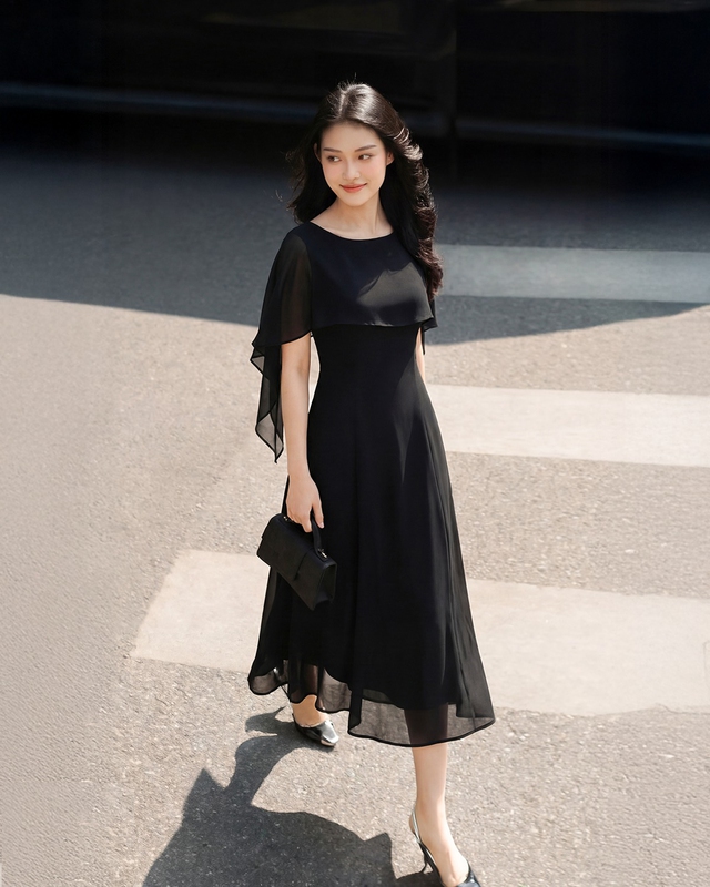 Mặc đẹp suốt hè từ bản phối váy dài, quần ống rộng và giày cao gót- Ảnh 3.