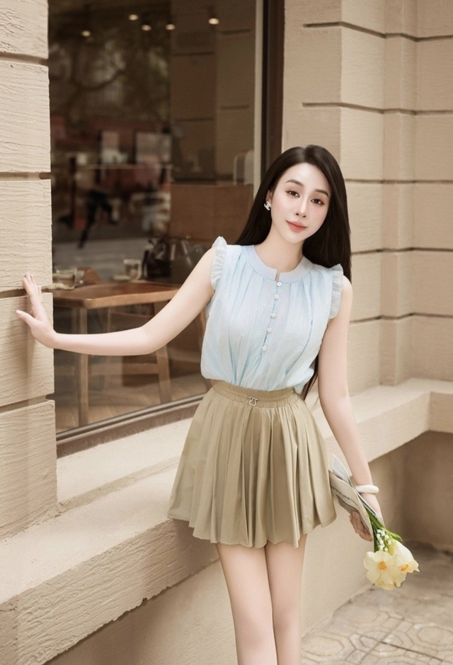 Khoe nét duyên dáng với kiểu áo cánh tiên- Ảnh 8.