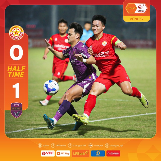 V-League: Chia điểm với Becamex TP.HCM, PVF-CAND vẫn ch&igrave;m s&acirc;u dưới đ&aacute;y bảng- Ảnh 1.