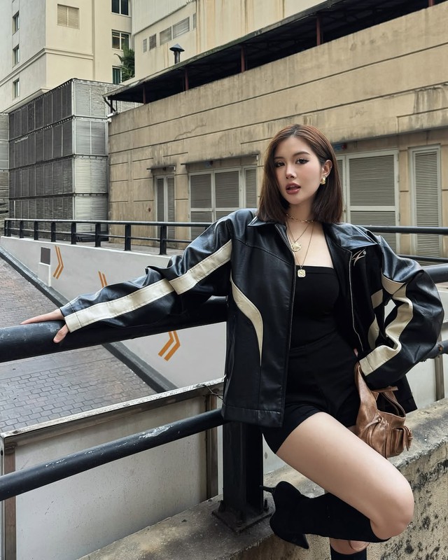 Áo khoác da vừa cá tính lại vừa sang trọng- Ảnh 1.