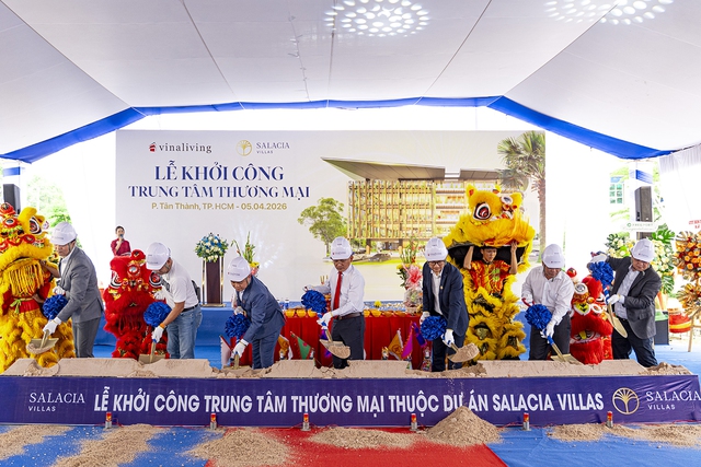Vinaliving khởi c&ocirc;ng x&acirc;y dựng trung t&acirc;m thương mại thuộc dự &aacute;n Salacia Villas  - Ảnh 1.