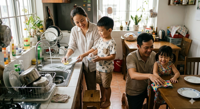 Đừng để con giỏi chữ, kém việc nhà - Ảnh 2.