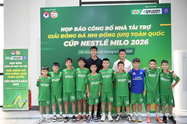 Duy Mạnh, Tuấn Hải truyền lửa cho cầu thủ nh&iacute; ở giải U.11 to&agrave;n quốc C&uacute;p Nestl&eacute; MILO 2026- Ảnh 5.