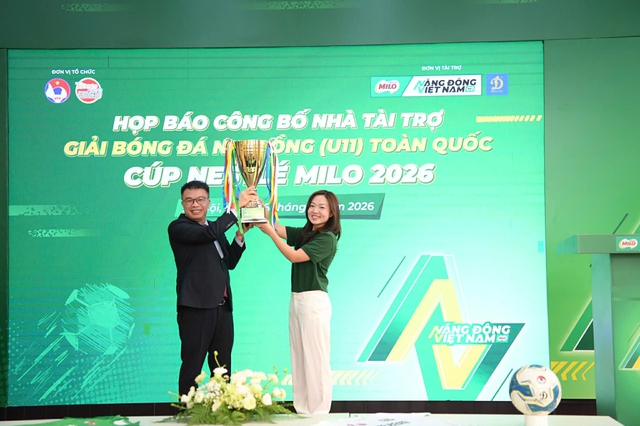 Duy Mạnh, Tuấn Hải truyền lửa cho cầu thủ nh&iacute; ở giải U.11 to&agrave;n quốc C&uacute;p Nestl&eacute; MILO 2026- Ảnh 3.