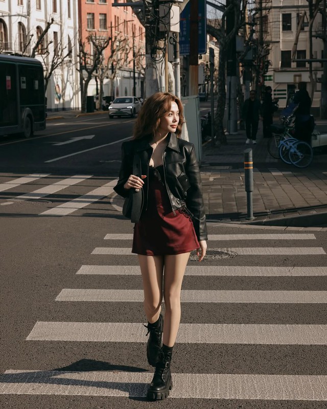 Áo khoác da, lựa chọn hoàn hảo cho phong cách dạo phố - Ảnh 1.