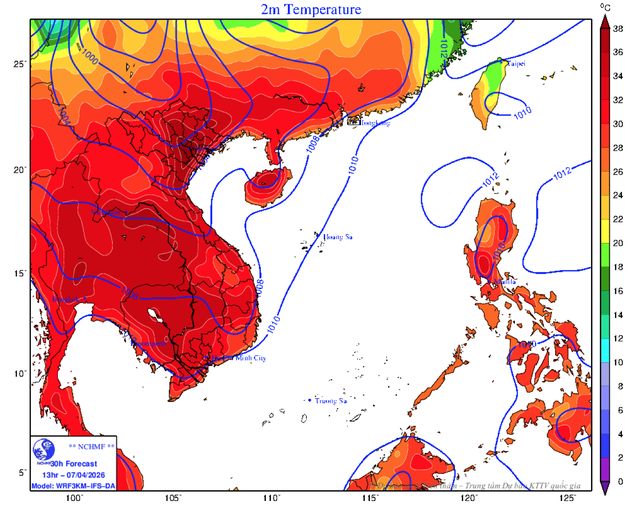 Nắng nóng chính thức vượt ngưỡng 40 độ C - Ảnh 1. Nắng nóng chính thức vượt ngưỡng 40 độ C - Ảnh 1.