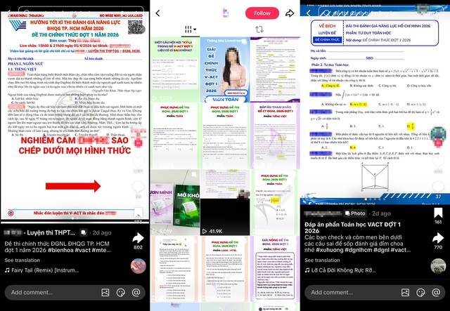 Lan truyền đề thi đ&aacute;nh gi&aacute; năng lực tự bi&ecirc;n 'giống ho&agrave;n to&agrave;n' đề ch&iacute;nh thức - Ảnh 2.