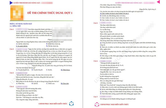 Lan truyền đề thi đ&aacute;nh gi&aacute; năng lực tự bi&ecirc;n 'giống ho&agrave;n to&agrave;n' đề ch&iacute;nh thức - Ảnh 1.