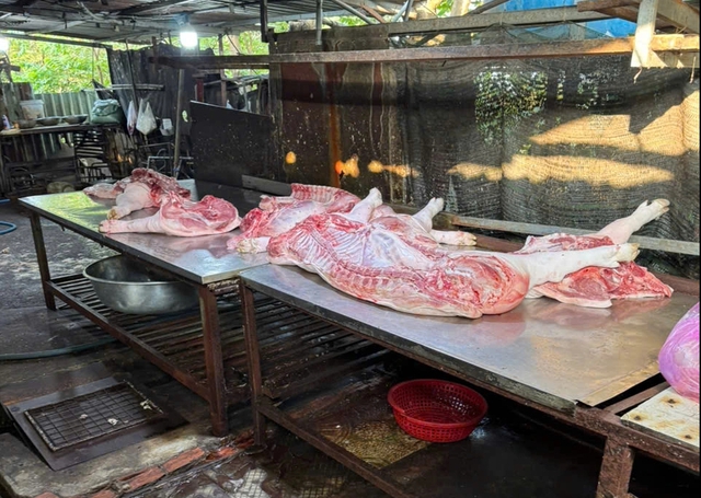 Đột k&iacute;ch 2 l&ograve; giết mổ heo tr&aacute;i ph&eacute;p trong hẻm s&acirc;u ở TP.HCM - Ảnh 3.