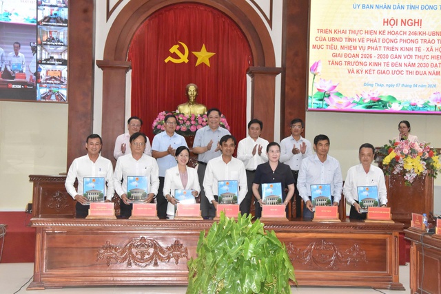 Đồng Th&aacute;p ph&aacute;t động phong tr&agrave;o thi đua , hướng tới tăng trưởng 2 con số 2030 - Ảnh 1.