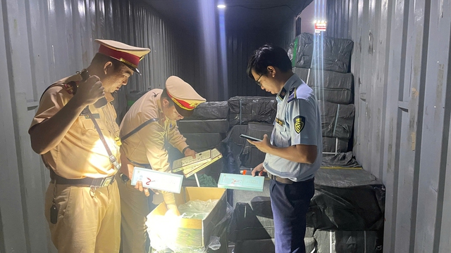 Kiểm tra xe container, lộ l&ocirc; thuốc l&aacute; lậu &lsquo;khủng&rsquo; tại Gia Lai - Ảnh 2.