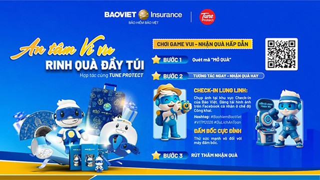 Check-in gian h&agrave;ng Bảo hiểm Bảo Việt tại Hội chợ Du lịch quốc tế Việt Nam- Ảnh 2.