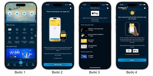 Thẻ EximBank Visa thêm lựa chọn thanh toán không tiền mặt với Apple Pay- Ảnh 2. Thẻ EximBank Visa thêm lựa chọn thanh toán không tiền mặt với Apple Pay- Ảnh 2.