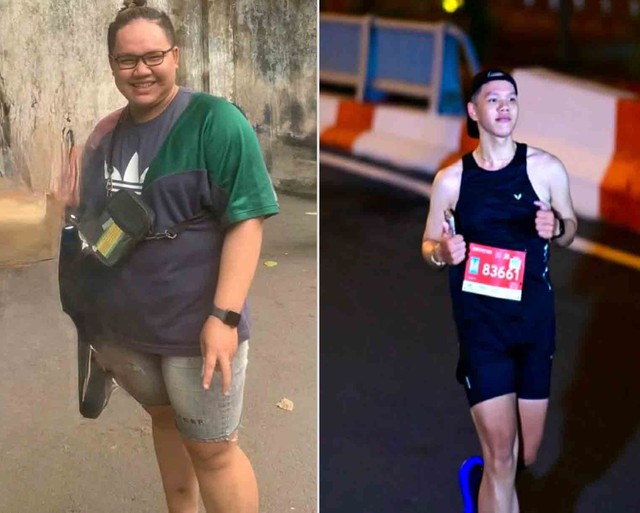 Chàng trai TP . HCM giảm cân 60 kg nhờ chạy bộ và thay đổi lối sống - Ảnh 1. Chàng trai TP . HCM giảm cân 60 kg nhờ chạy bộ và thay đổi lối sống - Ảnh 1.