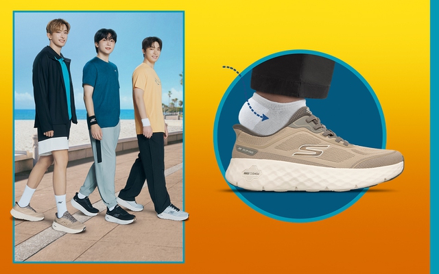 Skechers GOWalk Max Cushioning Flex - Trải nghiệm thoải mái trong từng chuyển động thường ngày- Ảnh 1. Skechers GOWalk Max Cushioning Flex - Trải nghiệm thoải mái trong từng chuyển động thường ngày- Ảnh 1.