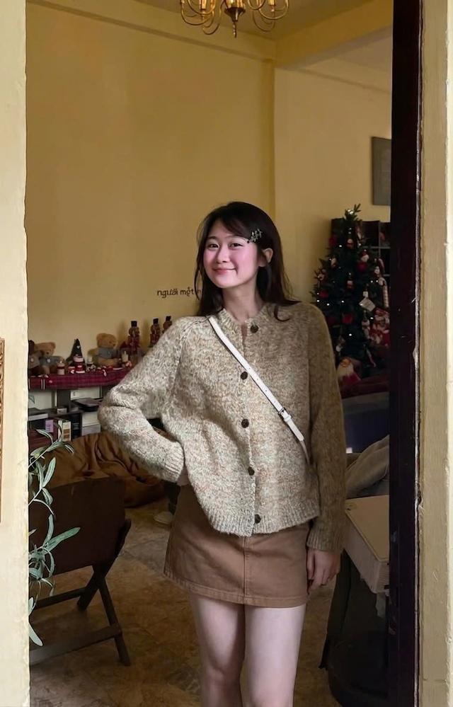 Hoàn thiện phong cách vintage với chân váy nâu cổ điển- Ảnh 1.